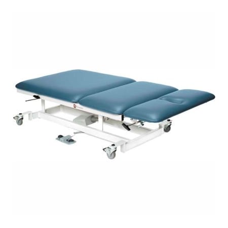 Fabrication Enterprises Bariatric Hi-Low Treatment Table with Casters, 3-Section, 800 lb Capacity, 76"L x 36"W x 22" - 38"H 15-1511
